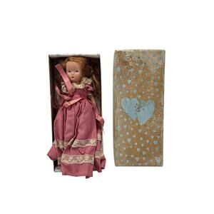 Antique 1940s Peg O My Heart Doll In Box 7” Tall